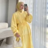 رداء طويل أنيق للنساء بلون موحد مع أزرار وحزام مربوط بعقدة وأكمام طويلة على شكل فانوس وحاشية مرقعة، مناسب للربيع والصيف والخريف والشتاء والاستخدام اليومي وأعياد الميلاد والحفلات والعشاء الرسمي والمواعدة 17