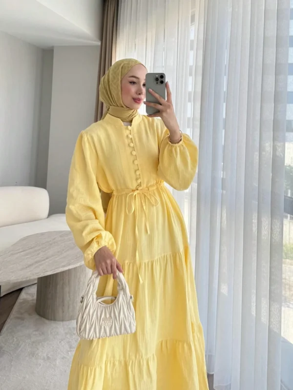 رداء طويل أنيق للنساء بلون موحد مع أزرار وحزام مربوط بعقدة وأكمام طويلة على شكل فانوس وحاشية مرقعة، مناسب للربيع والصيف والخريف والشتاء والاستخدام اليومي وأعياد الميلاد والحفلات والعشاء الرسمي والمواعدة 17