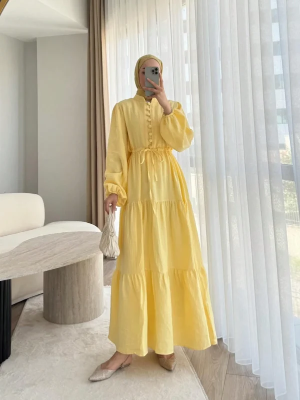 رداء طويل أنيق للنساء بلون موحد مع أزرار وحزام مربوط بعقدة وأكمام طويلة على شكل فانوس وحاشية مرقعة، مناسب للربيع والصيف والخريف والشتاء والاستخدام اليومي وأعياد الميلاد والحفلات والعشاء الرسمي والمواعدة 19