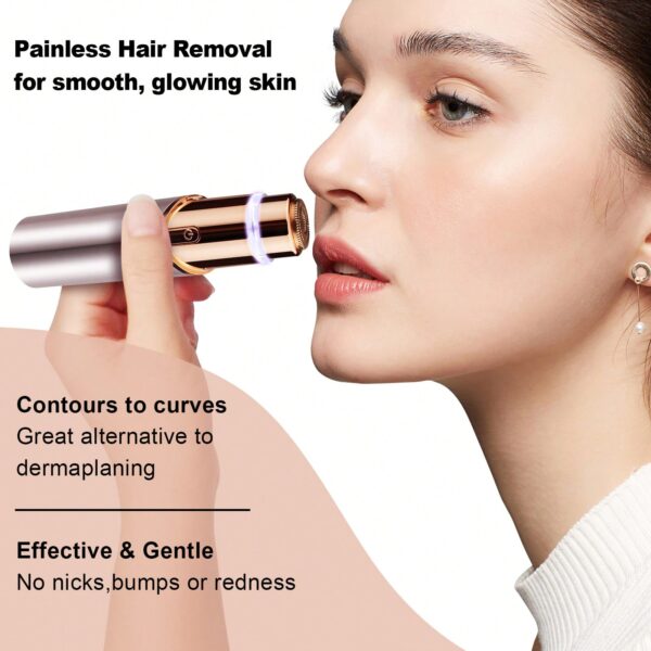 conduroma جهاز إزالة شعر الوجه القابل للشحن قاطع حواجب كوندروما: لإزالة الزغب غير المرغوب فيه على الشفاه والذقن والرقبة وتشكيل الحواجب 7