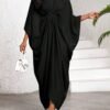 shein lady فستان نسائي كاجوال فضفاض بأكمام على شكل خفاش، لون أحادي، لإطلالات العطلات والرحلات، ملابس نسائية بوهيمية/بوهيمية/بوهو shein lady فستان نسائي كاجوال فضفاض بأكمام على شكل خفاش، لون أحادي، لإطلالات العطلات والرحلات، ملابس نسائية بوهيمية/بوهيمية/بوهو