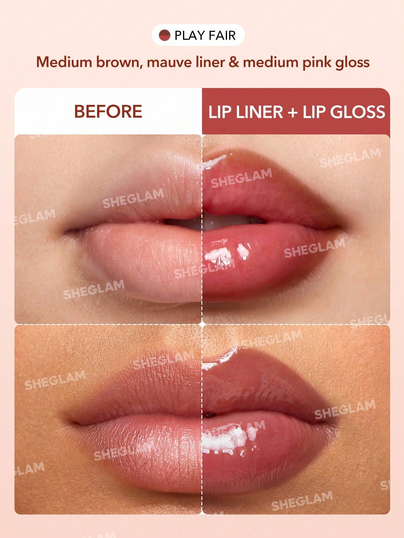 sheglam قلم تحديد الشفاه واللمعان ليب رولز من بلاي فير 2 في 1 أحمر شفاه سائل مرطب عالي الصبغة مجموعة الشفاه مرطب يقلل من الخطوط الدقيقة على الشفاه مكياج الشفاه روج ملمع شفاه شفاف جلوس علامة تجارية جمال مكياج ميكب مستحضرات تجميل للنساء الفتيات مثالي لفصل ا 6