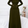 emery rose فستان ماكسي للنساء مع كابوشون وسحاب وجيوب emery rose فستان ماكسي للنساء مع كابوشون وسحاب وجيوب