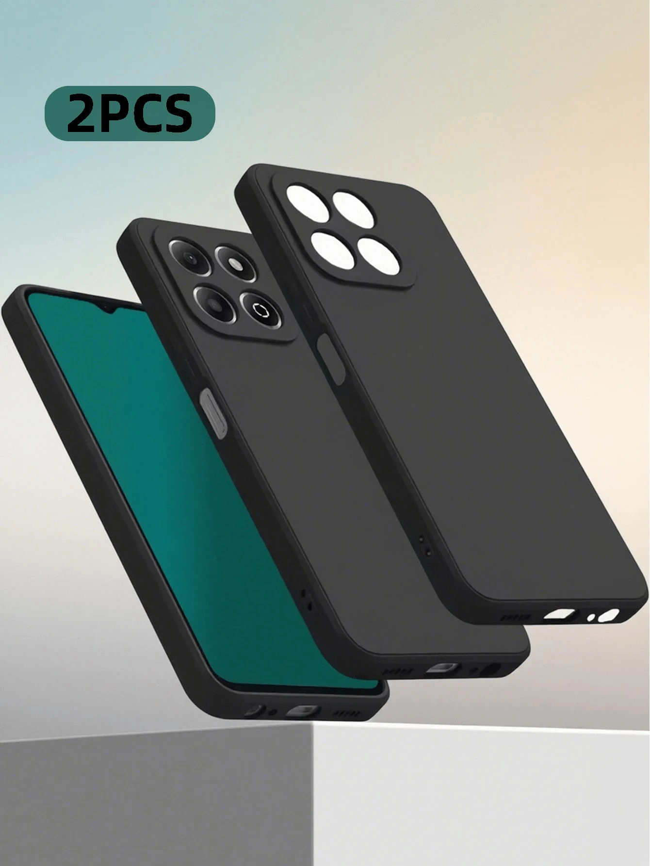 غطاء هاتف هواوي هونر من السيليكون الناعم ذو اللون الأسود المطفي، 2 قطع، مع حماية للكاميرا، بطانة ناعمة، رفيع جداً وقابل للمرونة، مناسب لهواتف هواوي هونر، مقاوم للماء والصدمات والخدش، هدية عيد ميلاد 41