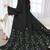 shein najma عباية أنثوية كاجوال طويلة الأكمام مطبوعة بالزهور، للربيع والخريف 2