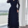 feyla فستان متوسط الطول للنساء 6