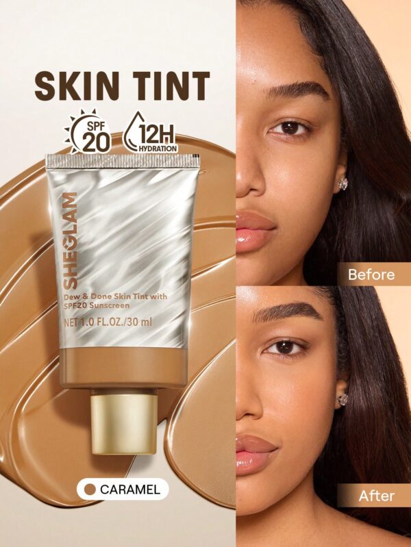 sheglam dew & done ملون خفيف للبشرة مع spf20 porcelain علامة تجارية جمال مكياج ميكب مستحضرات تجميل للنساء الفتيات مثالي لفصل الصيف الربيع مثالي ل y2k أزياء أنيقة عيد الأم هدية حفلة جاهز أفضل لون 22