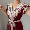 elenzga فستان مطبوع بطراز بوهيمي رومانسي للعطلات للنساء 9