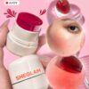 sheglam أحمر شفاه وخدود مرطب من jelly licious أحمر خدود مائي من 4 ألوان، يدوم طويلاً، صبغةة مزدوجة الاستخدام، مكياج للوجه بملمس هلامي حمره بلشر علامة تجارية جمال مكياج ميكب مستحضرات تجميل للنساء الفتيات مثالي لفصل الصيف الربيع مثالي ل y2k أزياء أنيقة عيد 1