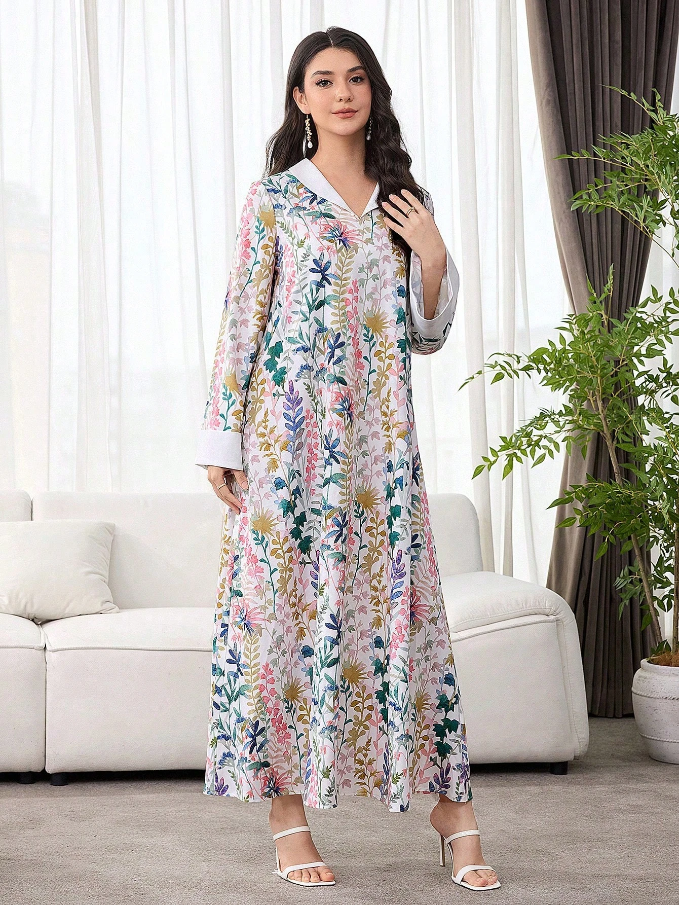 shein najma فستان نسائي فضفاض أنيق وفاخر وأنيق 15