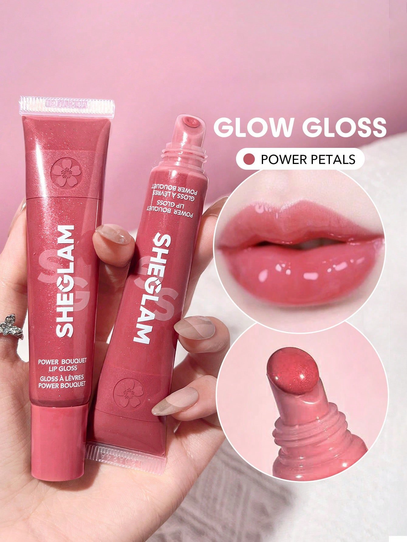 sheglam ملمع شفاه power bouquet ملمع شفاه مرطب ملون لامع من freesia زيت شفاه غير لاصق مرطب للشفاه بخلاصة الفريزيا للعناية بالشفاه ملمع شفاه بني لعيد الميلاد المجيد في الشتاء روج ملمع شفاه شفاف جلوس علامة تجارية جمال مكياج ميكب مستحضرات تجميل للنساء الفتيا 1