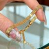 سوار قلادة من الفولاذ المقاوم للصدأ أنيق لا يبهت، مثالي للذكرى السنوية وعيد الحب والارتداء اليومي الأنيق، مناسب كهدية للكبار قد يكون هناك انحراف طفيف في اللون عن المنتج الفعلي 1