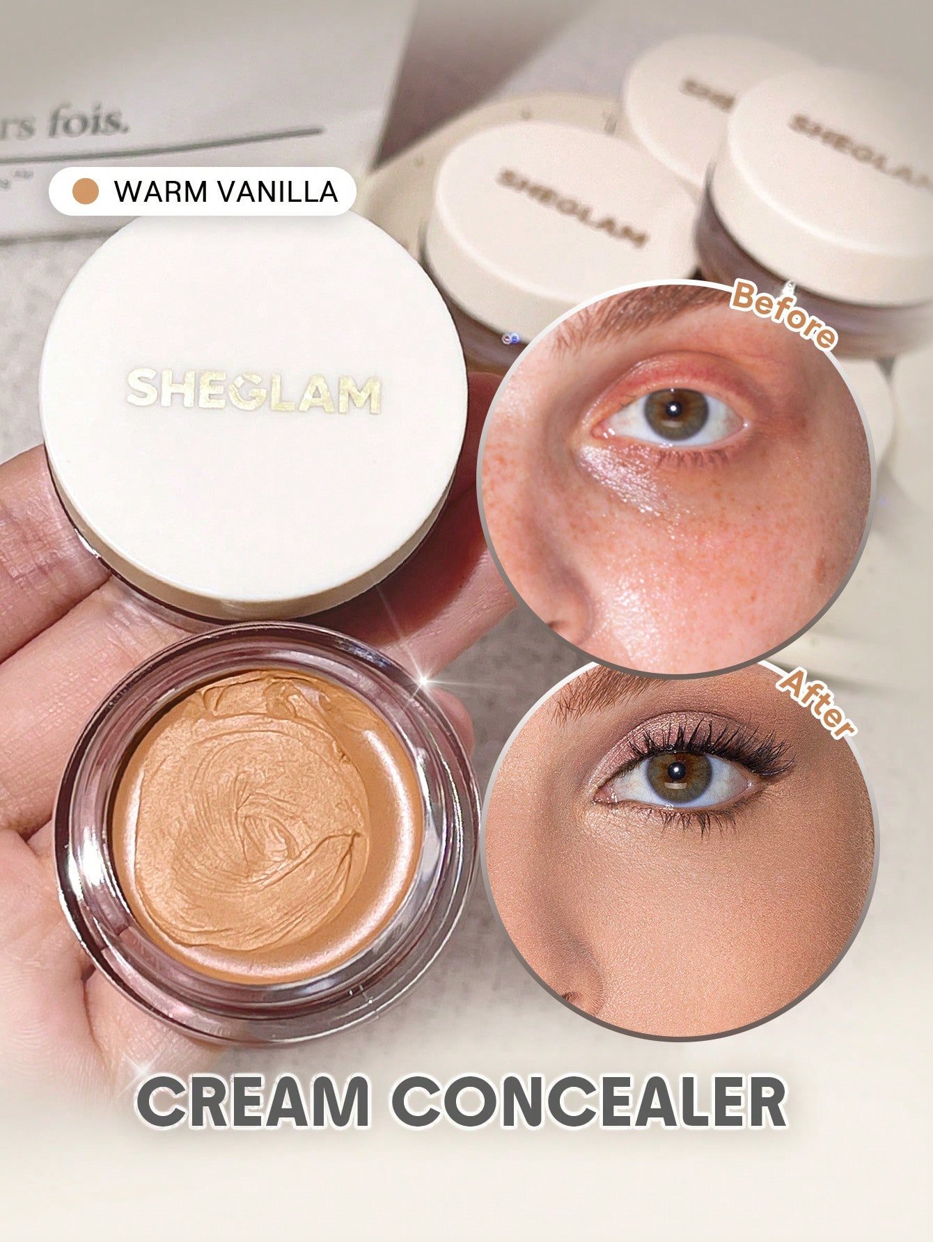 sheglam كريم إخفاء العيوب rapid retouch cream concealer linen كريم إخفاء العيوب rapid retouch cream concealer linen كريم إخفاء العيوب full cover cream concealer يدوم طويلاً مفتح/مُشرق تغطية كاملة/تغطية عالية مصحح خفيف الوزن يدوم طوال اليوم كونسيلر علامة ت 5