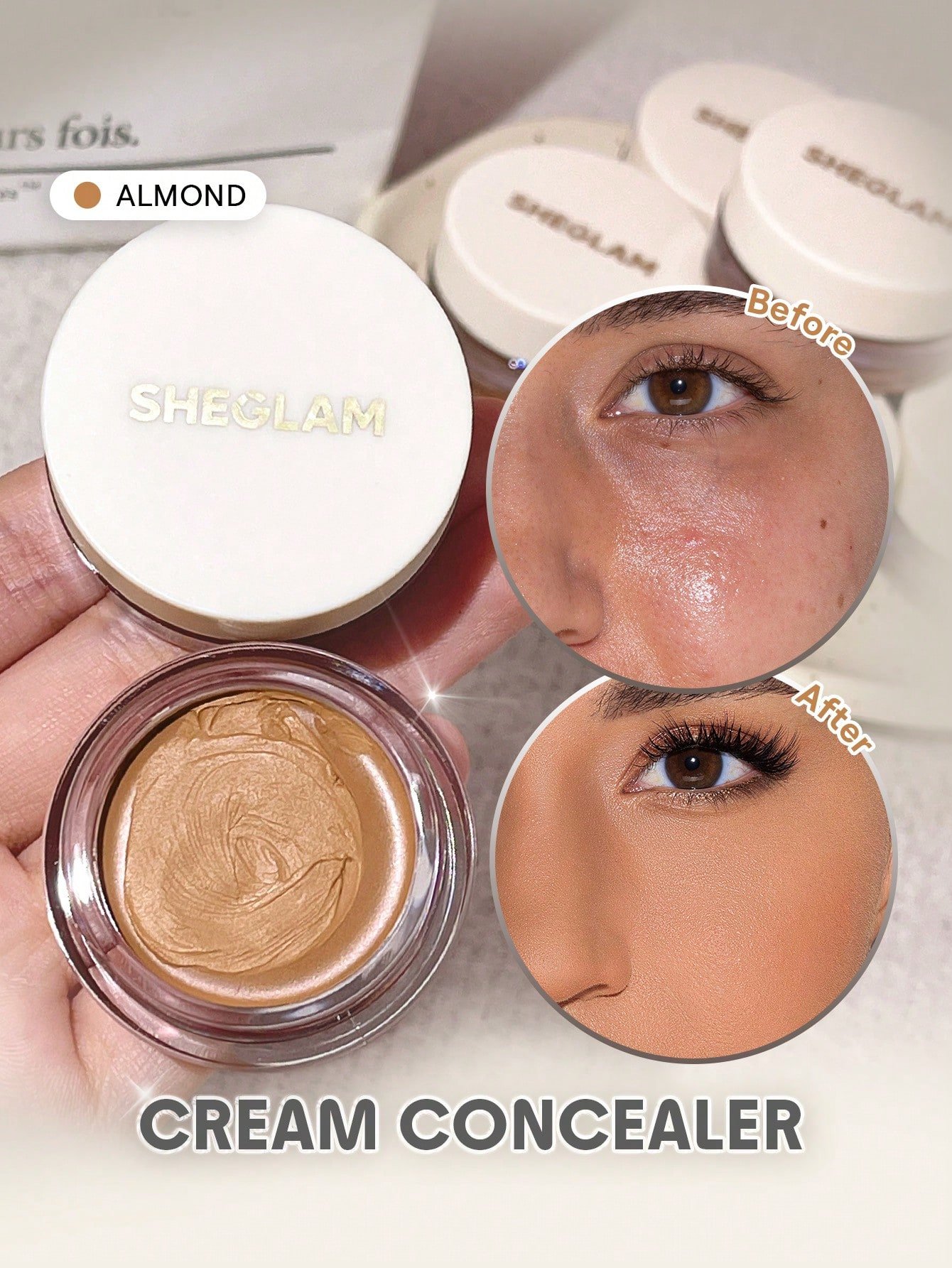 sheglam كريم إخفاء العيوب rapid retouch cream concealer linen كريم إخفاء العيوب rapid retouch cream concealer linen كريم إخفاء العيوب full cover cream concealer يدوم طويلاً مفتح/مُشرق تغطية كاملة/تغطية عالية مصحح خفيف الوزن يدوم طوال اليوم كونسيلر علامة ت 7