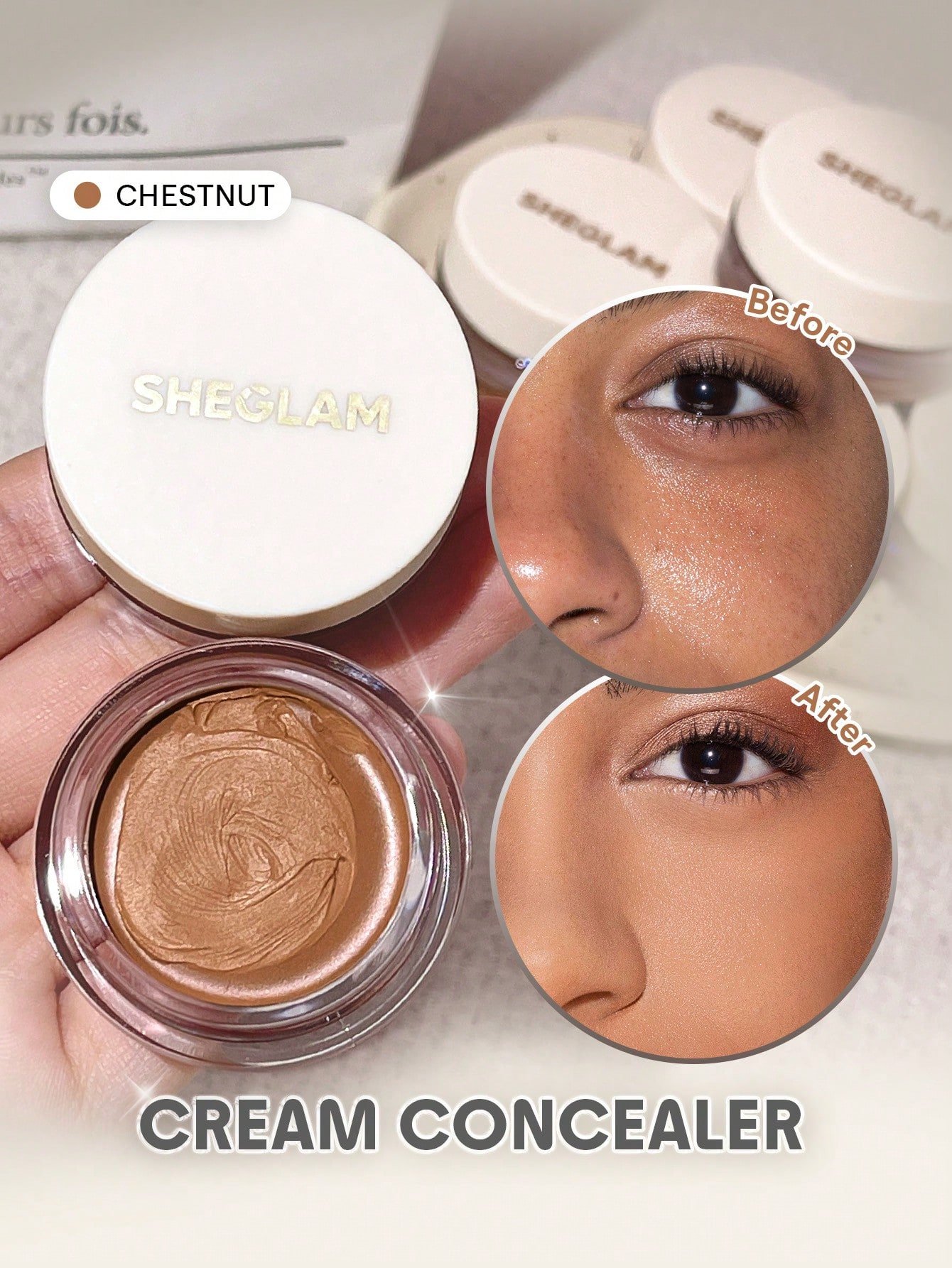 sheglam كريم إخفاء العيوب rapid retouch cream concealer linen كريم إخفاء العيوب rapid retouch cream concealer linen كريم إخفاء العيوب full cover cream concealer يدوم طويلاً مفتح/مُشرق تغطية كاملة/تغطية عالية مصحح خفيف الوزن يدوم طوال اليوم كونسيلر علامة ت 8