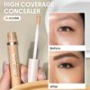 sheglam خافي عيوب like magic بتغطية كاملة لمدة 12 ساعة خافي عيوب سائل غير لامع يدوم طويلاً ومصحح للون مشرق وخفيف الوزن يدوم طوال اليوم ومرطب لوجهك طوال اليوم وخافي عيوب كونسيلر علامة تجارية جمال مكياج ميكب مستحضرات تجميل للنساء الفتيات مثالي لفصل الصيف ال 6