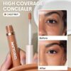 sheglam خافي عيوب like magic بتغطية كاملة لمدة 12 ساعة خافي عيوب سائل غير لامع يدوم طويلاً ومصحح للون مشرق وخفيف الوزن يدوم طوال اليوم ومرطب لوجهك طوال اليوم وخافي عيوب كونسيلر علامة تجارية جمال مكياج ميكب مستحضرات تجميل للنساء الفتيات مثالي لفصل الصيف ال 12