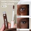 sheglam خافي عيوب like magic بتغطية كاملة لمدة 12 ساعة خافي عيوب سائل غير لامع يدوم طويلاً ومصحح للون مشرق وخفيف الوزن يدوم طوال اليوم ومرطب لوجهك طوال اليوم وخافي عيوب كونسيلر علامة تجارية جمال مكياج ميكب مستحضرات تجميل للنساء الفتيات مثالي لفصل الصيف ال 18