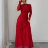 elenzga فستان نسائي ضيق مطرز بالدانتيل مناسب للخريف/الشتاء، متعدد الاستخدامات للخروجات والسهرات والحفلات والمناسبات 8