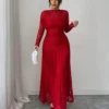 elenzga فستان نسائي ضيق مطرز بالدانتيل مناسب للخريف/الشتاء، متعدد الاستخدامات للخروجات والسهرات والحفلات والمناسبات 9