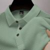 manfinity casualcool قميص بولو كاجوال للرجال ذو لون واحد بأزرار أمامية وأكمام قصيرة 6