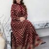 lacomfia فستان بطبعة جرافيك عتيقة باللونين الأسود والمشمش، فستان بياقة عالية وأكمام طويلة للربيع والخريف، أنيق وأنيق بطراز عربي lacomfia فستان بطبعة جرافيك عتيقة باللونين الأسود والمشمش، فستان بياقة عالية وأكمام طويلة للربيع والخريف، أنيق وأنيق بطراز عربي