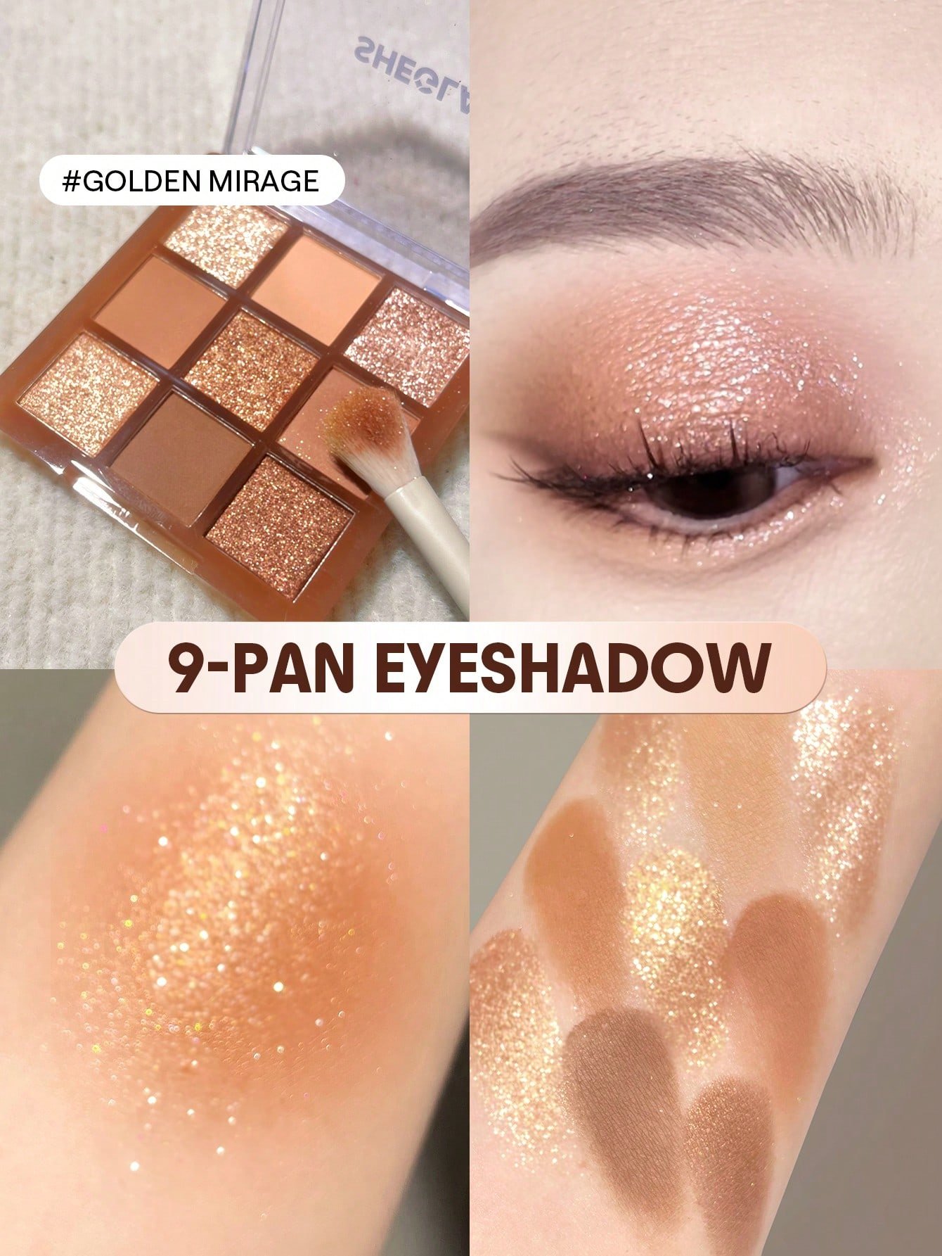 sheglam cinnamon spice باليت ظلال عيون 9 ألوان علامة تجارية جمال مكياج ميكب مستحضرات تجميل للنساء الفتيات مثالي لفصل الصيف الربيع مثالي ل y2k أزياء أنيقة عيد الأم هدية حفلة جاهز أفضل لون 5