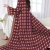 shein najma عباية أنثوية كاجوال طويلة الأكمام مطبوعة بالزهور، للربيع والخريف 4