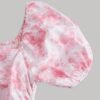 shein mod فستان طويل للسيدات أسيمتري مطبوع بزهور زهري وأبيض ، للعطلات الصيفية، للحفلات، ملكة الحليب 6