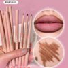 sheglam قلم تحديد الشفاه so lippy قلم تحديد الشفاه الكريمي غير اللامع misty rose ذو الصبغة العالية لا يتلاشى بسهولة، ناعم كالحرير، لون غير لامع، مكياج الشفاه، حفلة عيد الميلاد ، قلم تحديد الشفاه روج محدد قوس شفايف علامة تجارية جمال مكياج ميكب مستحضرات تجم 7
