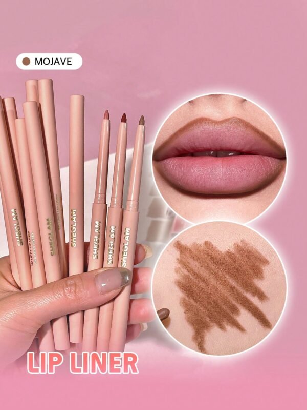 sheglam قلم تحديد الشفاه so lippy ولكن أولاً، قلم تحديد الشفاه الكريمي غير اللامع بلون القهوة، ذو صبغة عالية لا يتلاشى بسهولة، ناعم حريري، لون غير لامع، مكياج الشفاه، حفلة عيد الميلاد يوم ، قلم تحديد الشفاه 7