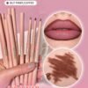 sheglam قلم تحديد الشفاه so lippy ولكن أولاً، قلم تحديد الشفاه الكريمي غير اللامع بلون القهوة، ذو صبغة عالية لا يتلاشى بسهولة، ناعم حريري، لون غير لامع، مكياج الشفاه، حفلة عيد الميلاد يوم ، قلم تحديد الشفاه 9