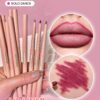 sheglam قلم تحديد الشفاه so lippy قلم تحديد الشفاه الكريمي غير اللامع misty rose ذو الصبغة العالية لا يتلاشى بسهولة، ناعم كالحرير، لون غير لامع، مكياج الشفاه، حفلة عيد الميلاد ، قلم تحديد الشفاه روج محدد قوس شفايف علامة تجارية جمال مكياج ميكب مستحضرات تجم 10