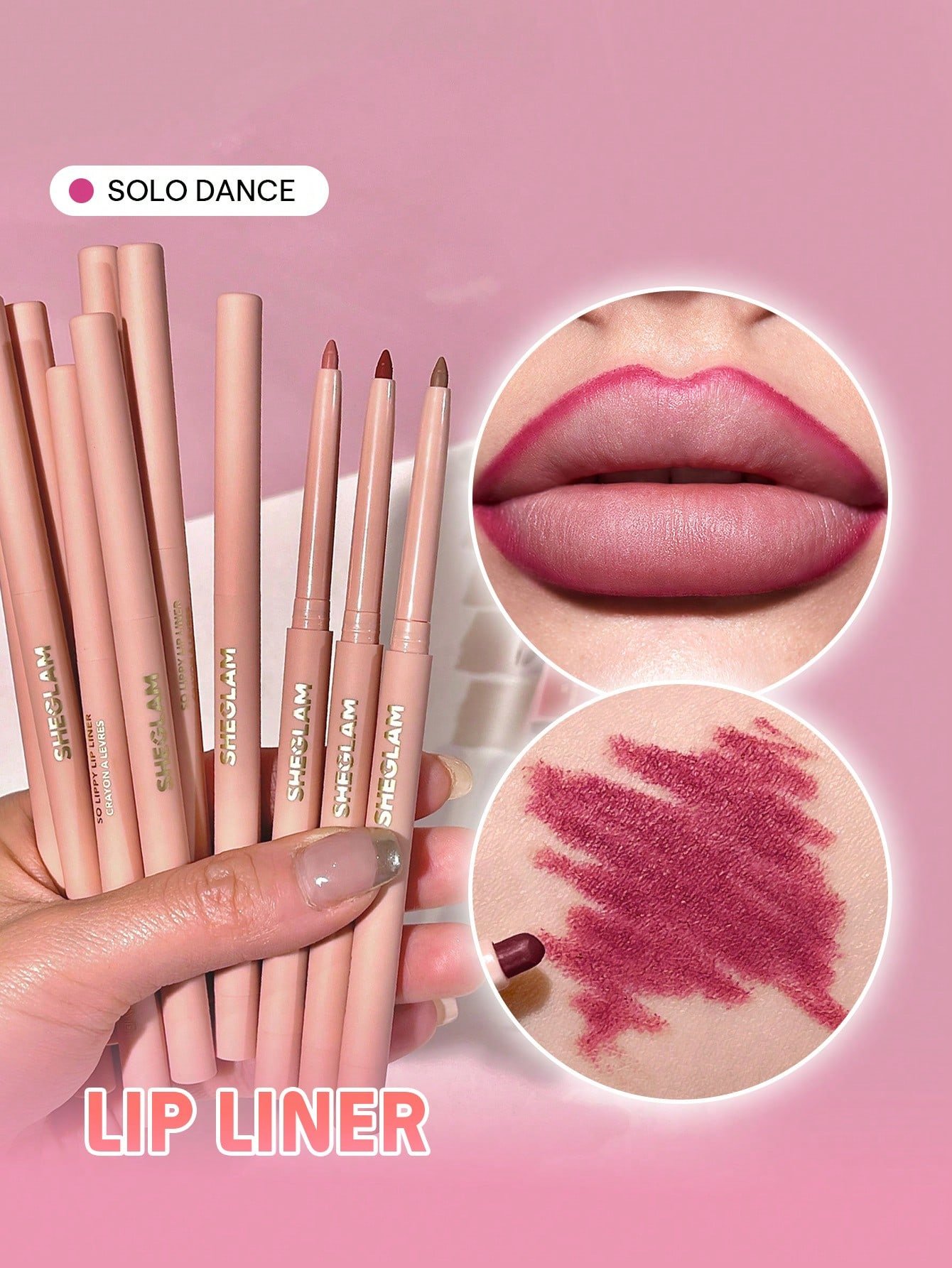 sheglam قلم تحديد الشفاه so lippy قلم تحديد الشفاه الكريمي غير اللامع misty rose ذو الصبغة العالية لا يتلاشى بسهولة، ناعم كالحرير، لون غير لامع، مكياج الشفاه، حفلة عيد الميلاد ، قلم تحديد الشفاه روج محدد قوس شفايف علامة تجارية جمال مكياج ميكب مستحضرات تجم 10