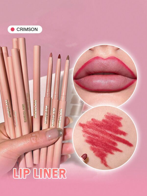 sheglam قلم تحديد الشفاه so lippy قلم تحديد الشفاه الكريمي غير اللامع misty rose ذو الصبغة العالية لا يتلاشى بسهولة، ناعم كالحرير، لون غير لامع، مكياج الشفاه، حفلة عيد الميلاد ، قلم تحديد الشفاه روج محدد قوس شفايف علامة تجارية جمال مكياج ميكب مستحضرات تجم 13