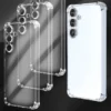 حافظة واقية شفافة مقاومة للصدمات من مادة tpu 3 قطع/مجموعة للموديلات المختلفة من هواتف سامسونج جالاكسي، مصنوعة من مادة tpu مقاومة للصدمات والخدش، تغطية كاملة، مقاومة للتلون، سهلة التركيب، هدية عيد الربيع الدولية، وليست النسخة المحلية 75
