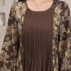 al najma فستان أنيق بأكمام طويلة مطبوع بالزهور للنساء 7
