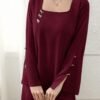 yasmyna جلابيات قفاطين فستان نسائي بقصة فضفاضة بطراز عربي مع نسيج زهري يدوي الصنع وزخرفة الفيونكة 1