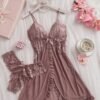 sofusen طقم ملابس داخلية نسائية مثيرة، قميص نوم كاميسول من قماش شبكي مثير، مناسب للمنزل وعيد الحب، قميص نوم مثير، ملابس داخلية مثيرة sofusen طقم ملابس داخلية نسائية مثيرة، قميص نوم كاميسول من قماش شبكي مثير، مناسب للمنزل وعيد الحب، قميص نوم مثير، ملابس داخلية مثيرة