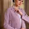 al najma عباءة نسائية أنيقة طويلة الأكمام مزينة بزخارف فراشات ثلاثية الأبعاد، عباءة فراشة بلون أرجواني 4