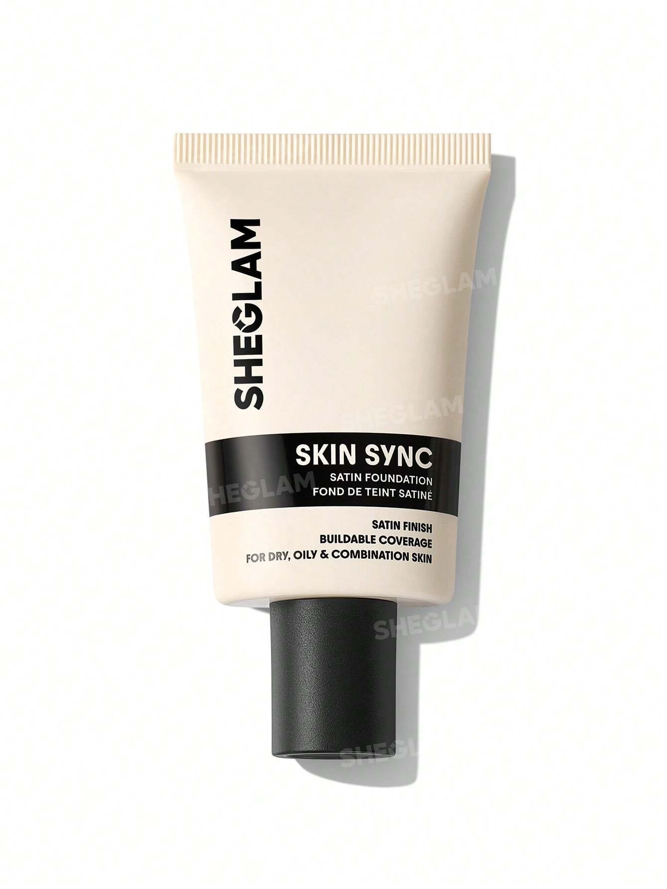 sheglam skin sync satin كريم أساس fair علامة تجارية جمال مكياج ميكب مستحضرات تجميل للنساء الفتيات مثالي لفصل الصيف الربيع مثالي ل y2k أزياء أنيقة عيد الأم هدية حفلة جاهز أفضل لون 48