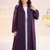 al najma عباية عربية أنيقة طويلة للمرأة بمقاسات كبيرة 6