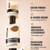 sheglam skin sync satin كريم أساس fair علامة تجارية جمال مكياج ميكب مستحضرات تجميل للنساء الفتيات مثالي لفصل الصيف الربيع مثالي ل y2k أزياء أنيقة عيد الأم هدية حفلة جاهز أفضل لون 38