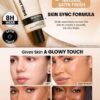 sheglam skin sync satin كريم أساس fair علامة تجارية جمال مكياج ميكب مستحضرات تجميل للنساء الفتيات مثالي لفصل الصيف الربيع مثالي ل y2k أزياء أنيقة عيد الأم هدية حفلة جاهز أفضل لون 39