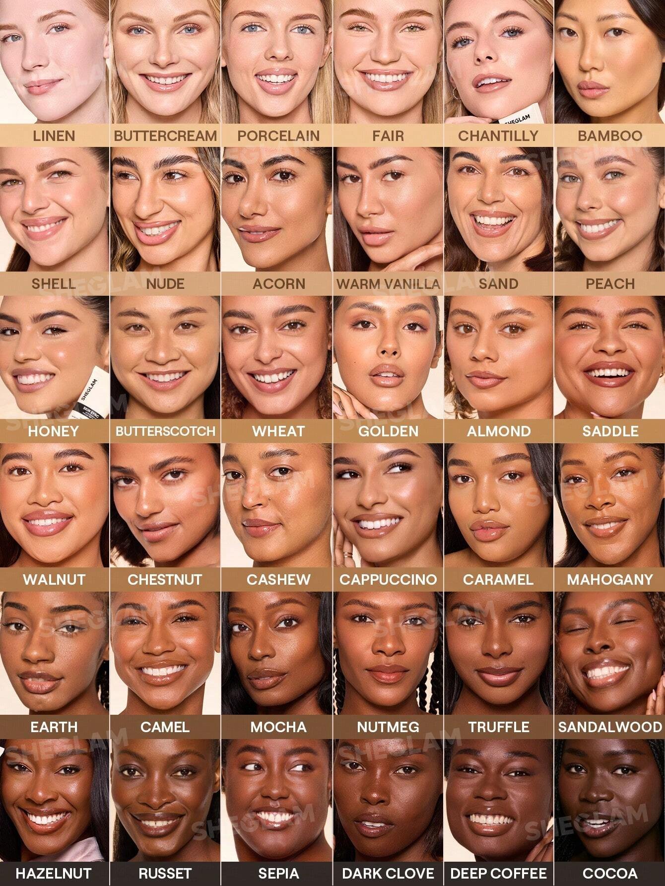 sheglam skin sync satin كريم أساس fair علامة تجارية جمال مكياج ميكب مستحضرات تجميل للنساء الفتيات مثالي لفصل الصيف الربيع مثالي ل y2k أزياء أنيقة عيد الأم هدية حفلة جاهز أفضل لون 45