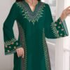 shein najma فستان ماكسي أنيق بطبعات زهرية وياقة على شكل حرف v وأكمام طويلة بطراز عربي، للربيع والخريف 4