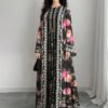 shein najma فستان نسائي بطراز بوهيمي أنيق بطبعة زهرية عتيقة، طقم قطعتين من الفستان الماكسي بياقة دائرية والكارديجان، بطراز عربي، موضة الربيع والصيف shein najma فستان نسائي بطراز بوهيمي أنيق بطبعة زهرية عتيقة، طقم قطعتين من الفستان الماكسي بياقة دائرية والكارديجان، بطراز عربي، موضة الربيع والصيف