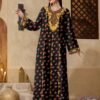 al najma فستان عربي أنيق وبسيط بطبعة زهور متناثرة 3