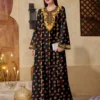 al najma فستان عربي أنيق وبسيط بطبعة زهور متناثرة 2