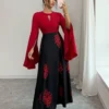 rafferiza فستان عصري للنساء مع تصميم ألوان متباينة لحفلات المناسبات/ليلة المواعدة، للربيع/الصيف 3